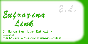 eufrozina link business card